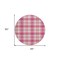 Edge Collections - 8' - Pink - Durable Plaid Area Rug for Indoor and Outdoor Use - 1 Piece